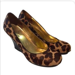 Kenneth Cole Reaction- Leopard Wedges